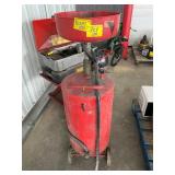 18 GALLON OIL DRAINER W/ STORAGE TANK ON WHEELS