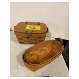 2 SMALL LONGABERGER BASKETS