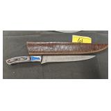 HANDMADE DAMASCUS KNIFE WITH APPROX 8.5' BLADE