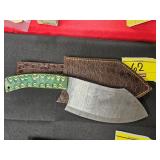 HANDMADE DAMASCUS KNIFE WITH APPROX 7' BLADE WITH