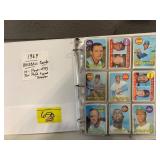 14 PAGES OF 1969 BASEBALL CARDS