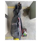 GOLF BAG FULL OF CLUBS OF ALL KINDS, PACK OF