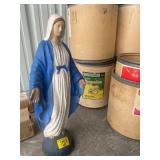 32' TALL CONCRETE MARY STATUE