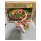 PAIR OF CERAMIC GEESE, SIGNATURE HOME COLLECTION