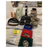 SNOWMAN COOKIE JAR, WHITE HOUSE ORNAMENTS,