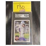 GRADED 2023 TOPPS, #287 BRENDAN RODGERS, GOLDEN