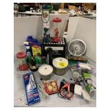 PLASTIC STEP STOOL, DAWN BOTTLE, TREE & SHRUB