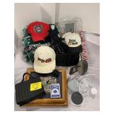 SAD IRON, MEN'S HATS, GLASS PICTURE FRAME, GOOGLE