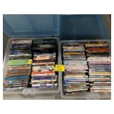 2 TUBS OF DVDS