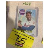 1969 HANK AARON BASEBALL CARD