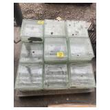 PALLET OF GLASS BLOCKS