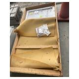 WHITE SLIDING GLASS DOOR W/ HARDWARE