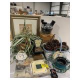 BASKETS, ROCKET CHEF, PINECONES, FRAMED WALL ART,