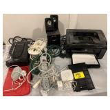 HP PRINTER, POWER BANKS & CORDS OF ALL KINDS,