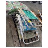 PALLET OF LAWN CHAIRS OF ALL STYLES
