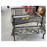 2 WOODEN BENCHES - NEEDS ATTENTION