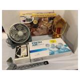 DOGGY STEPS, DESK FAN, FRESH AIR MOBILE IN BOX,