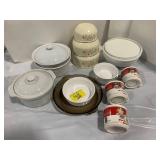 CORNINGWARE, CAMPBELL SOUP MUGS, ENAMEL MIXING