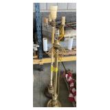 ANTIQUE FLOOR LAMP, BRASS FLOOR LAMP