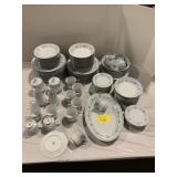 SET OF CROWN MING BLUE FLOWER CHINA