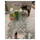 UTENCIL BASKET, STEMWARE SET, JUICE PITCHERS,