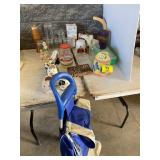 SHOE BANK, FARM ANIMAL PLANTERS, MILK GLASS,