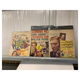 3 MOVIE POSTER SHEETS