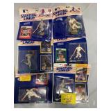 6 STARTING LINEUP FIGURES ON CARDS