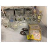CANISTER SET, MARGARITA GLASSES, BARWARE BOTTLES