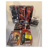 GROUP OF SUPER HERO ACTION FIGURES IN BOXES
