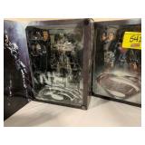 2 PLAY ARTS MAN OF STEEL ACTION FIGURES
