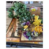 FRAMED WALL ART, ARTIFICAL FLOWERS