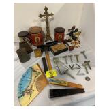 PRINCE ALBERT TINS, RAZORS, COWBELLS, FANS, BRASS