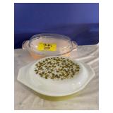 PYREX CASSEROLE, FIRE KING CASSEROLE