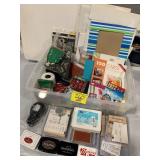 TOTE OF CRAFTING STAMPERS & SUPPLIES OF ALL KINDS