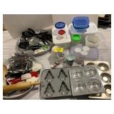 WOOD ROLLING PIN, KITCHEN UTENCILS OF ALL KINDS,