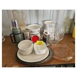 CORNINGWARE CASSEROLES, PINK DEPRESSION CAKE