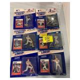 6 STARTING LINEUP FIGURES ON CARDS
