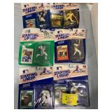 6 STARTING LINEUP FIGURES ON CARDS