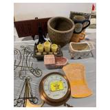 THERMOMETER, PLANTER POTS, PLATE STANDS, ROYAL