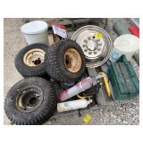 REPLACEMENT IMPLIMENT WHEELS, HUBCAP, STANLEY