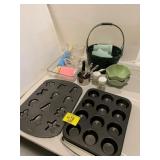 BAKING PANS, BASKET, MEASURING CUP SET, CASSEROLE