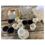 MCDONALD'S MILK GLASS MUGS, RISE & SHINE MUGS,