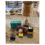 GORDON LAMP, ROTARY PHONE, MID CENTURY MOTOROLA