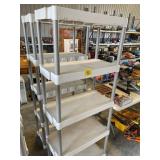 2 PLASTIC SHELVING UNITES