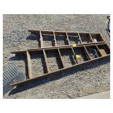 (2) WOODEN LADDERS...6' AND 7'