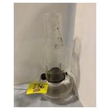 ANTIQUE GLASS OIL LAMP
