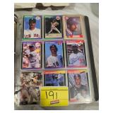 BINDER FULL OF BASEBALL CARDS