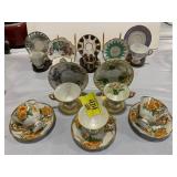 GROUP OF TEACUPS & SAUCERS OF ALL STYLES