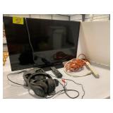 UNTESTED 32' SHARP TV W/ REMOTE, POWER STRIP &